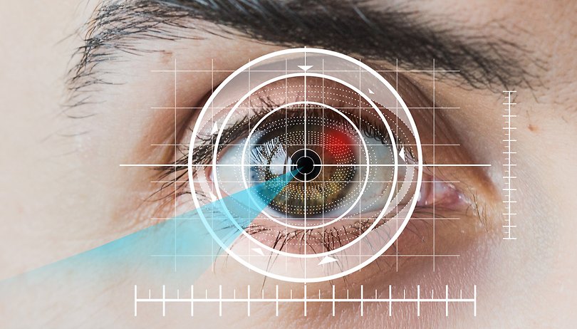AndroidPIT eye sensor scanner