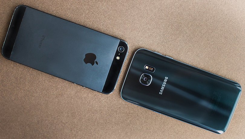 AndroidPIT iPhone 5s vs Samsung S7 mini 3a