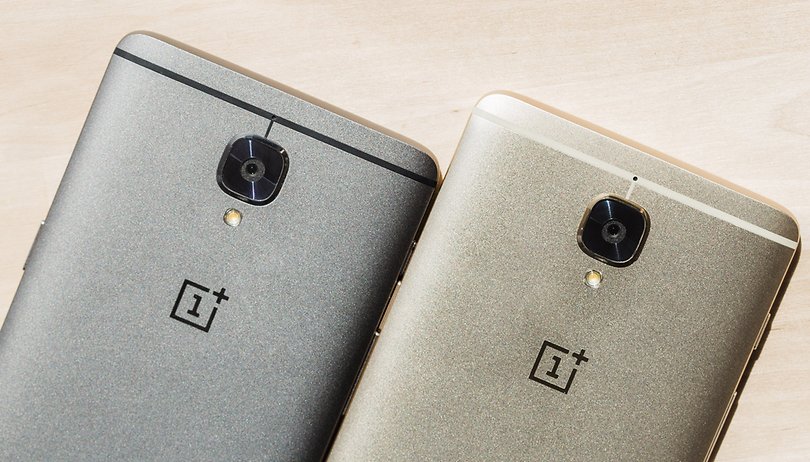 AndroidPIT OnePlus3 soft gold vs gray silver 6634
