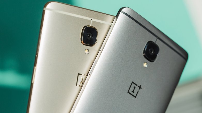 AndroidPIT OnePlus3 soft gold vs gray silver 6643