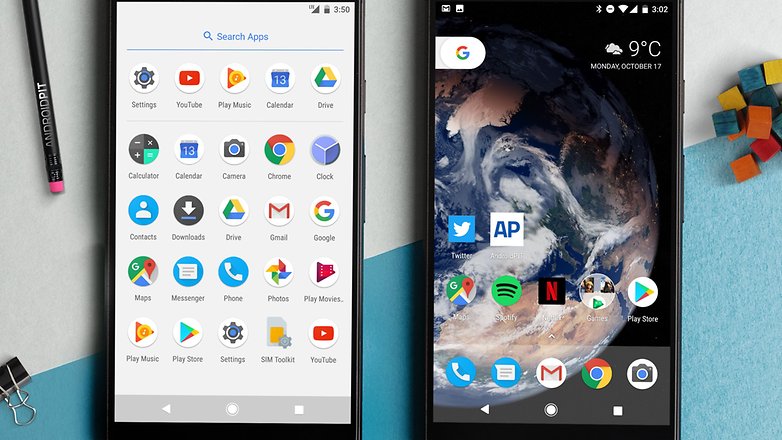 AndroidPIT Google pixel XL menu