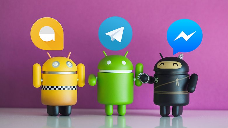 AndroidPIT android collectibles telegram vs messenger vs allo