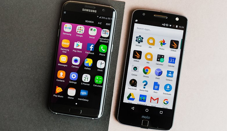 AndroidPIT galaxy s7 edge vs lenovo moto z 0300