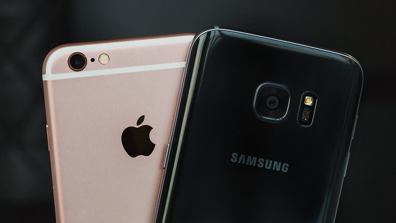 AndroidPIT galaxy s7 vs iphone 6 1 2