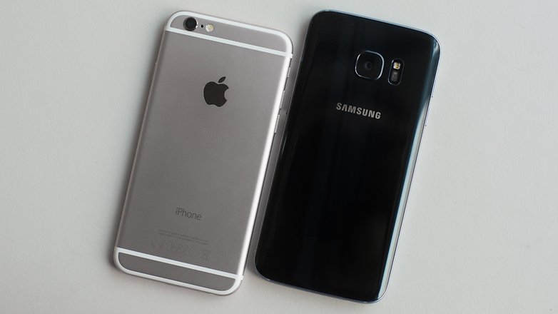 AndroidPIT galaxy s7 vs iphone 6 1
