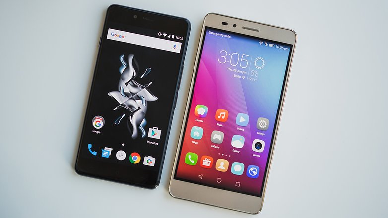 AndroidPIT honor 5x vs oneplus x 8