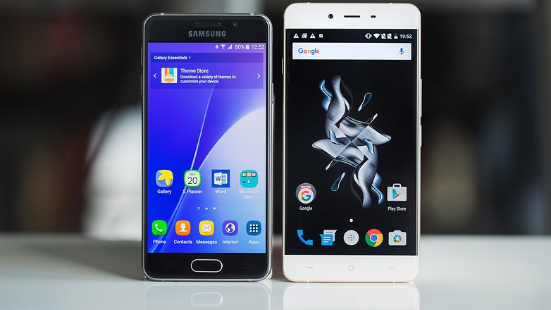 AndroidPIT samsung galaxy a3 2016 vs oneplus x 2