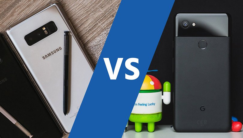 AndroidPIT samsung galaxy note 8 vs pixel 2 xl