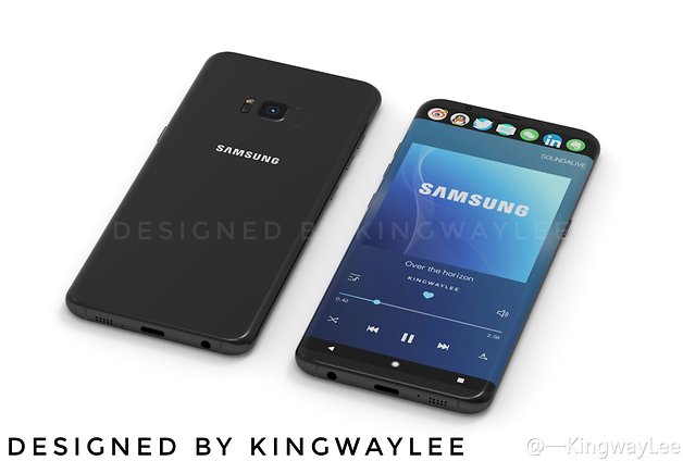 Designstudie Galaxy S8 von Kingway-Lee