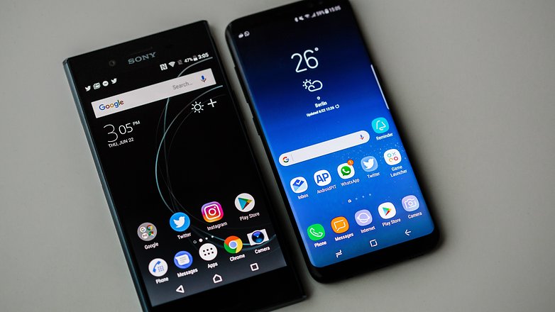 AndroidPIT Sony xperia XZ Premium vs Samsung galaxy s8 0602