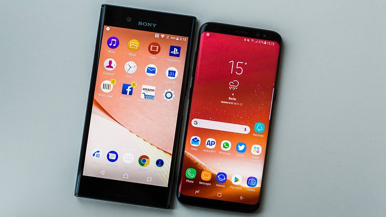 AndroidPIT Sony xperia XZ Premium vs Samsung galaxy s8 0630