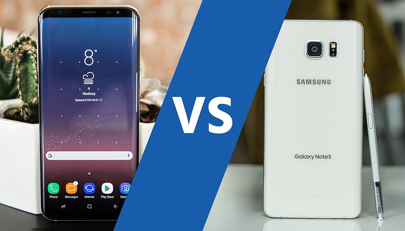 AndroidPIT Samsung Galaxy S8 plus vs Note 5