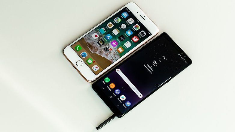 AndroidPIT iPhone 8 Plus vs Samsung Galaxy Note 8 3346