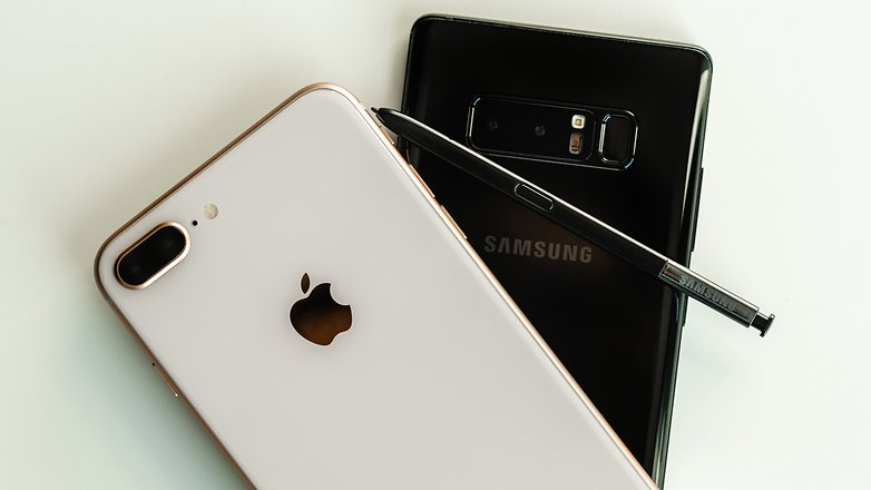 AndroidPIT iPhone 8 Plus vs Samsung Galaxy Note 8 3396