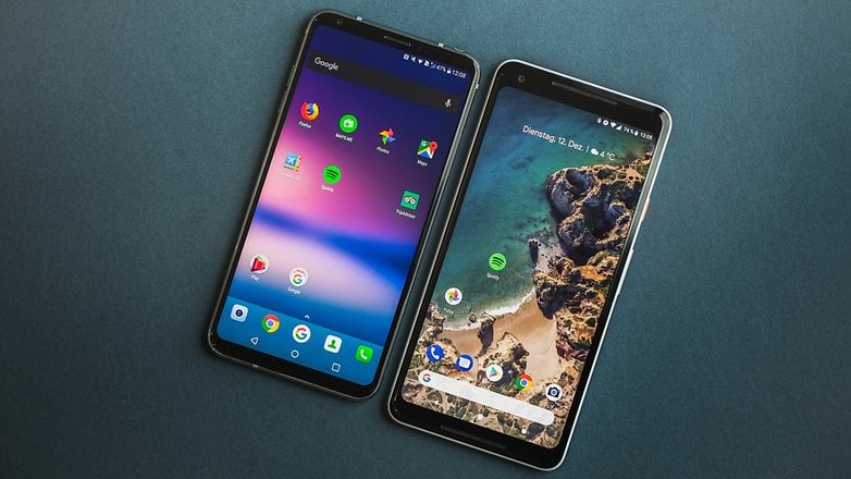 AndroidPIT lg v30 vs google pixel 2 xl 7088