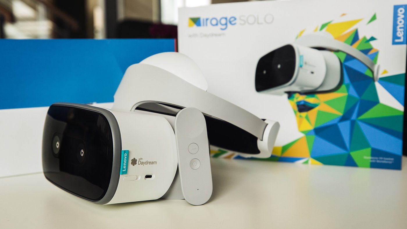 Mirage Solo Daydream headset VR finally without a smartphone