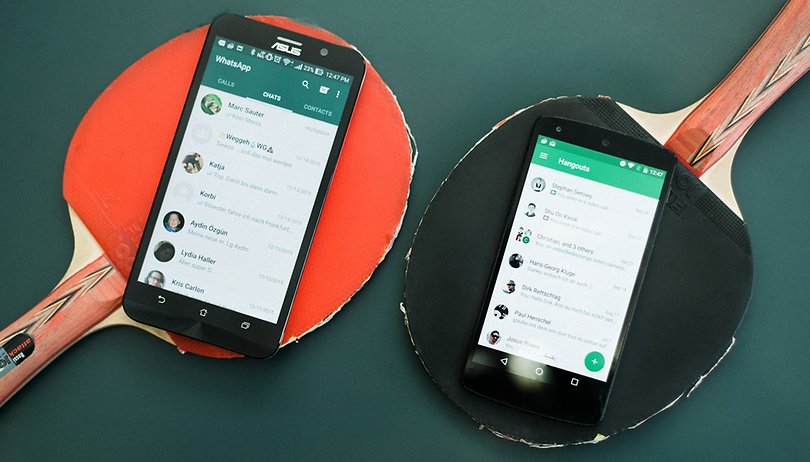Androidpit Whatsapp vs hangouts