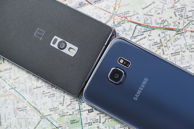 androidpit samsung Galaxy S6 vs OnePlus 6