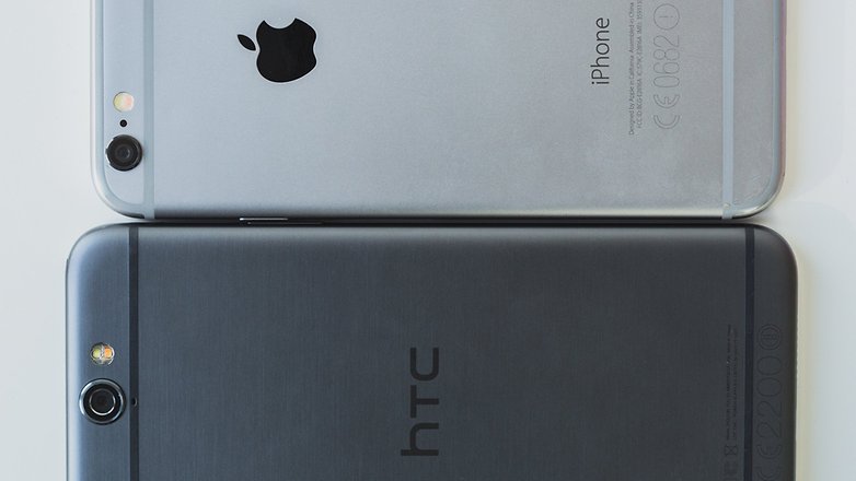 androidpit htc one a9 m9 vs iPhone 6 3