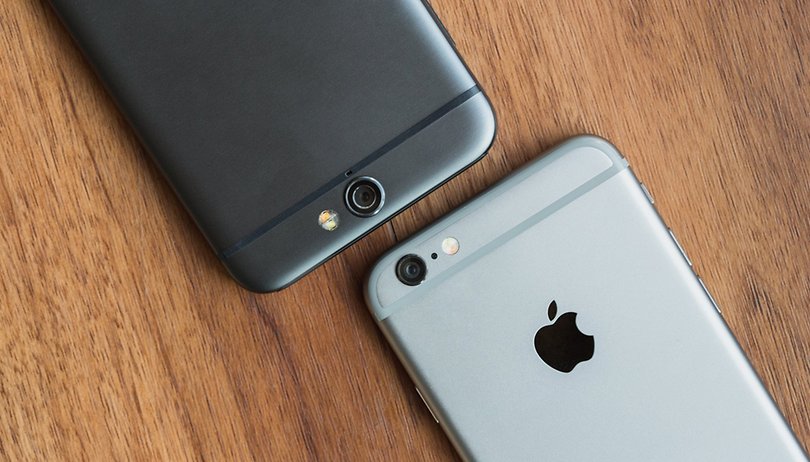 androidpit htc one a9 vs iPhone 6 5