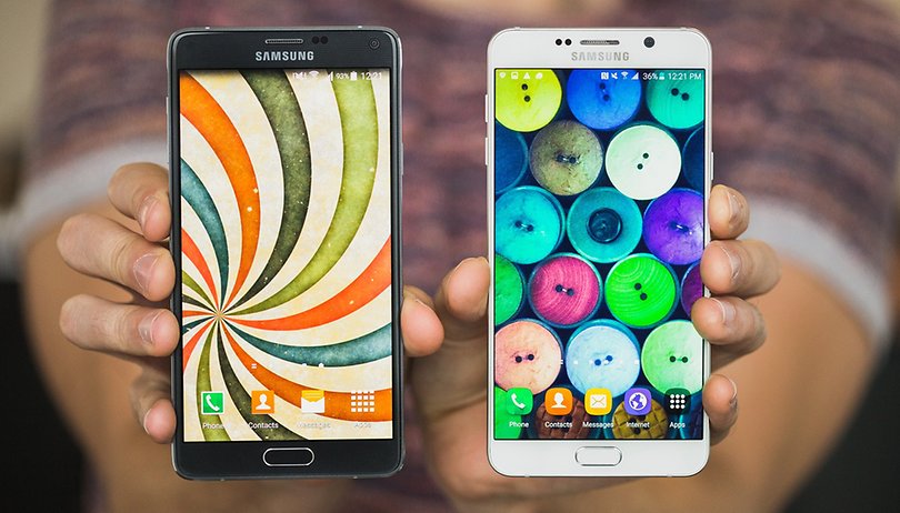 androidpit samsung Note4 vs Note5 16