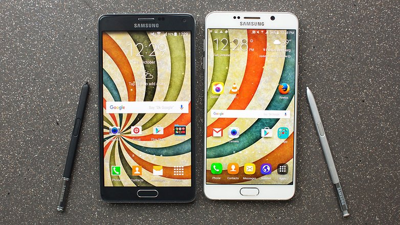 androidpit samsung Note4 vs Note5 20