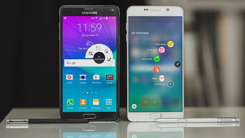 androidpit samsung Note4 vs Note5 9
