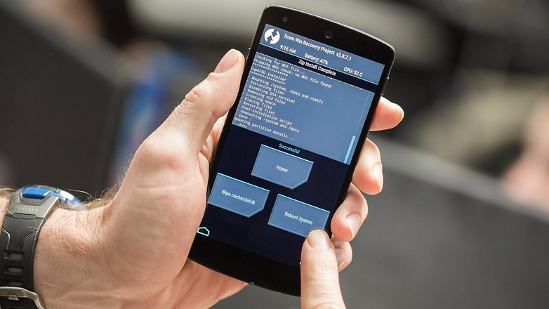 AndroidPIT Nexus 5 TWRP reboot system