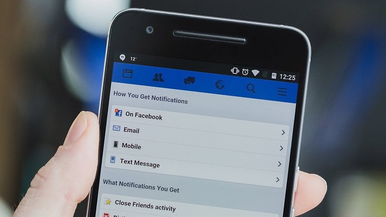 AndroidPIT Facebook notification settings 1