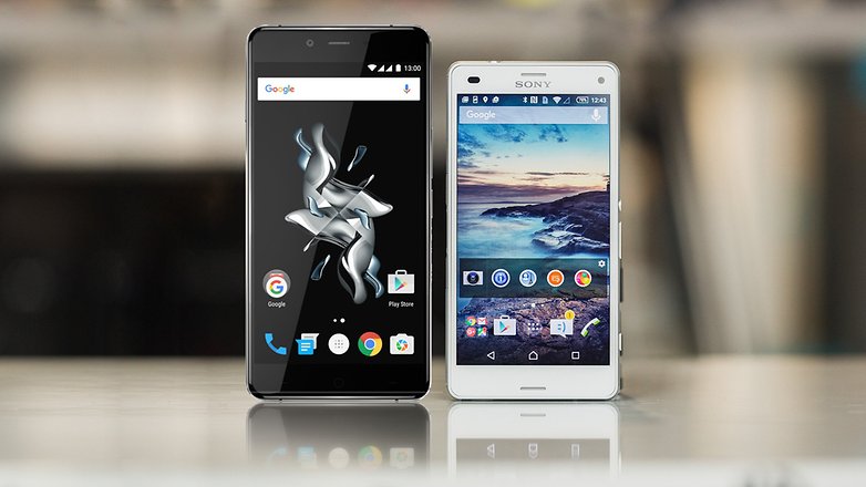 androidpit sony xperia Z3 compact vs OnePlus x 4