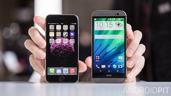 vacht condensor Rommelig HTC One (M8) vs iPhone 6 comparison: the full-metal clash | NextPit