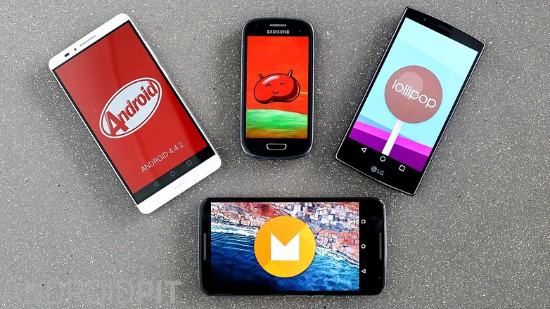 Android M Lollipop Kitkat jellybean 1 11