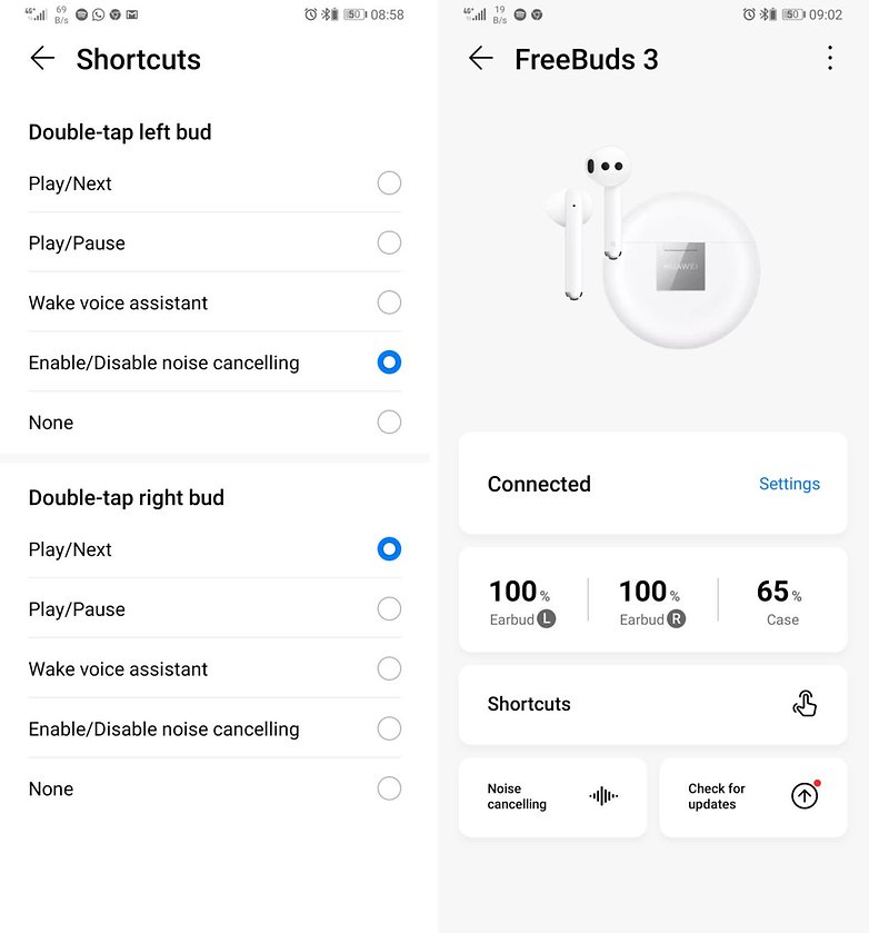 Freebuds 2024 3 controls