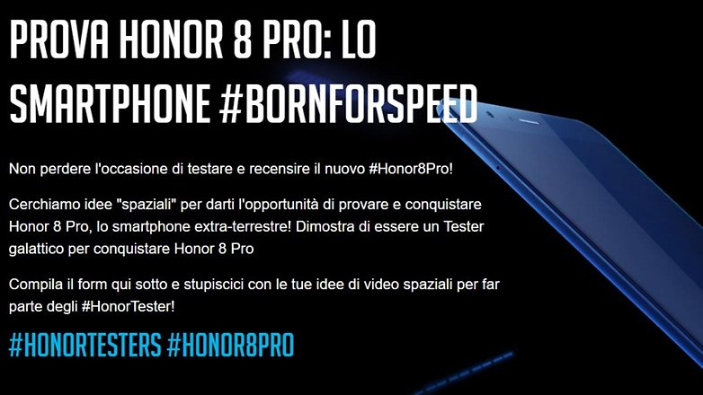 honor8pro concorso