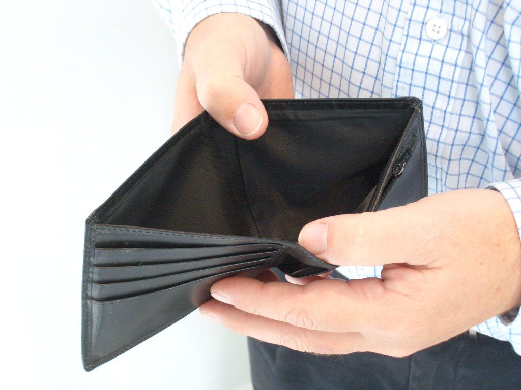 An empty wallet