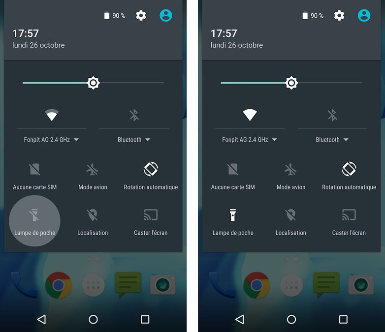 android lollipop problemes solutions lampe torche bug image 00