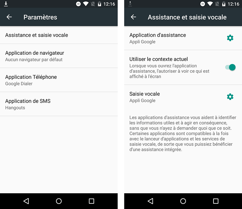 android m date sortie nouveautes fonctionnalites image menu par defaut assistant vocal 01