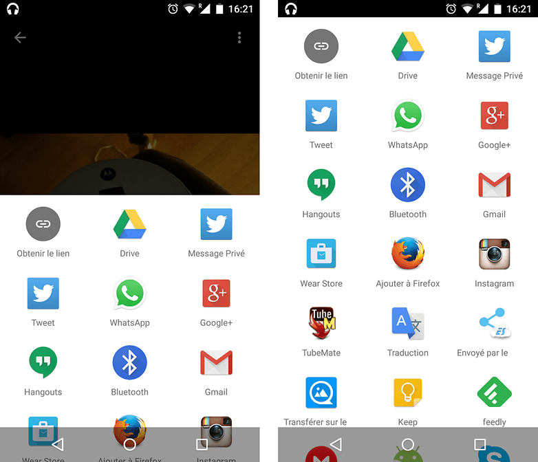 android m date sortie nouveautes fonctionnalites menu partage nouveau images 01