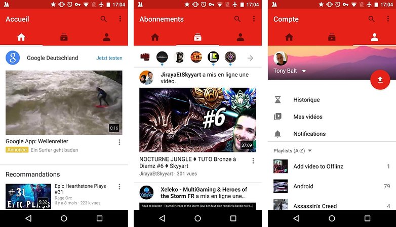 android youtube nouvelle interface interface new ui 23 07 2015 images 01
