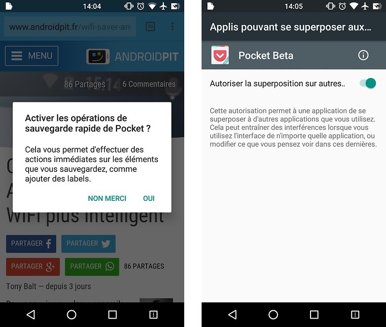 comment enregistrer pages web hors connexion android pocket activation images 00