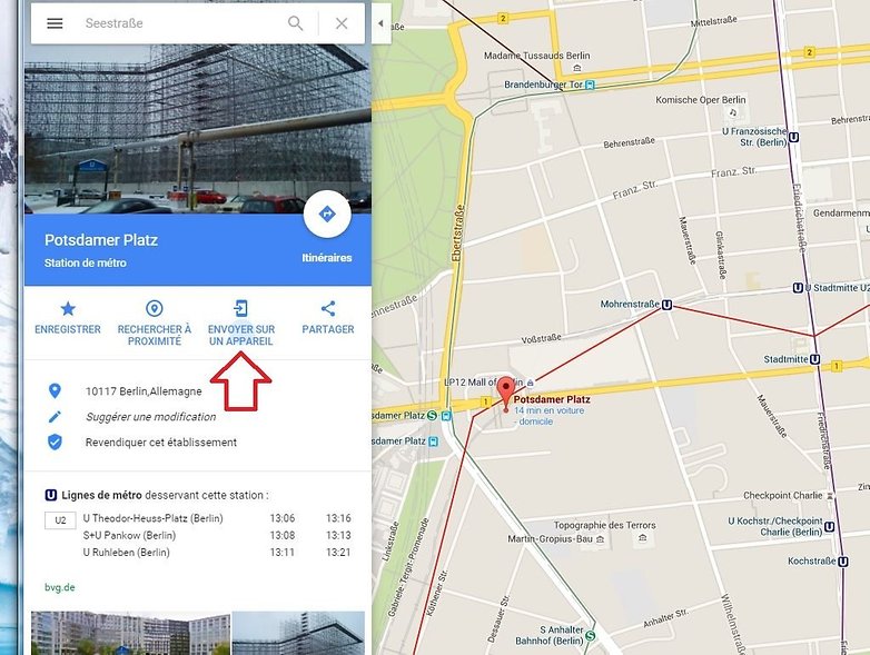 envoyer adresse google maps vers android envoyer sur appareil image 00