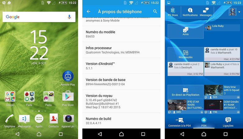 test complet sony xperia z5 interface logicielle images 01