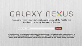 Galaxy Nexus Page Goes Live on Verizon's Site