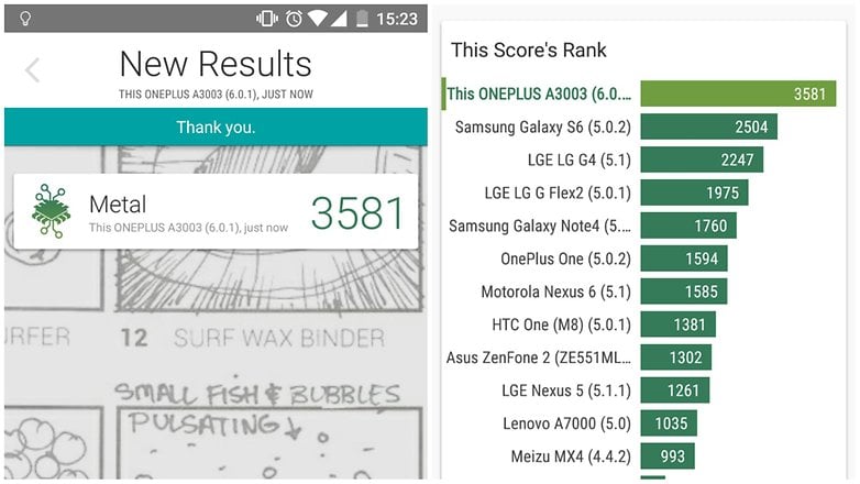 oneplus 3 benchmark vellamo metal