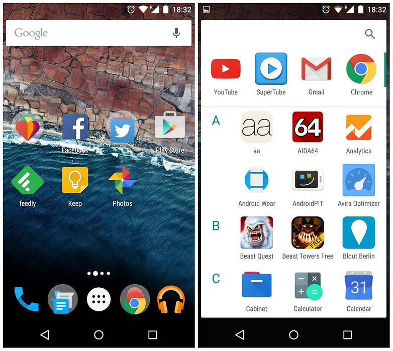 androidpit nexus 5 android m screenshot