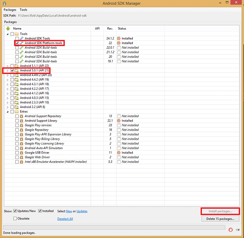 androidpit android sdk install