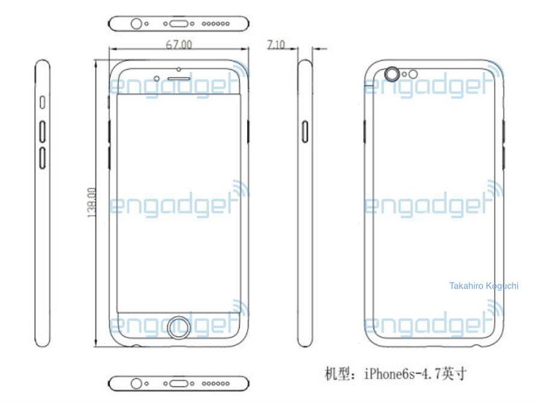 androidpit iphone 6s design leak