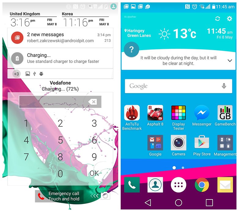 androidpit lg g4 homescreen