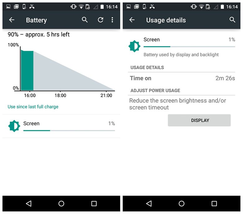 androidpit lollipop battery screen