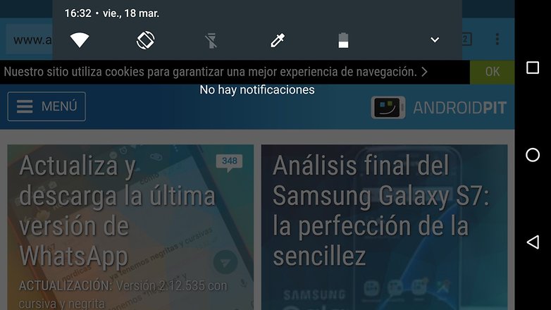 Android N acessos rapidos